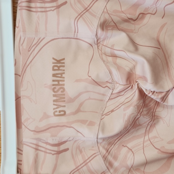 Gymshark power support leggings. light pink swirl. Size Small - Picture 3 of 3